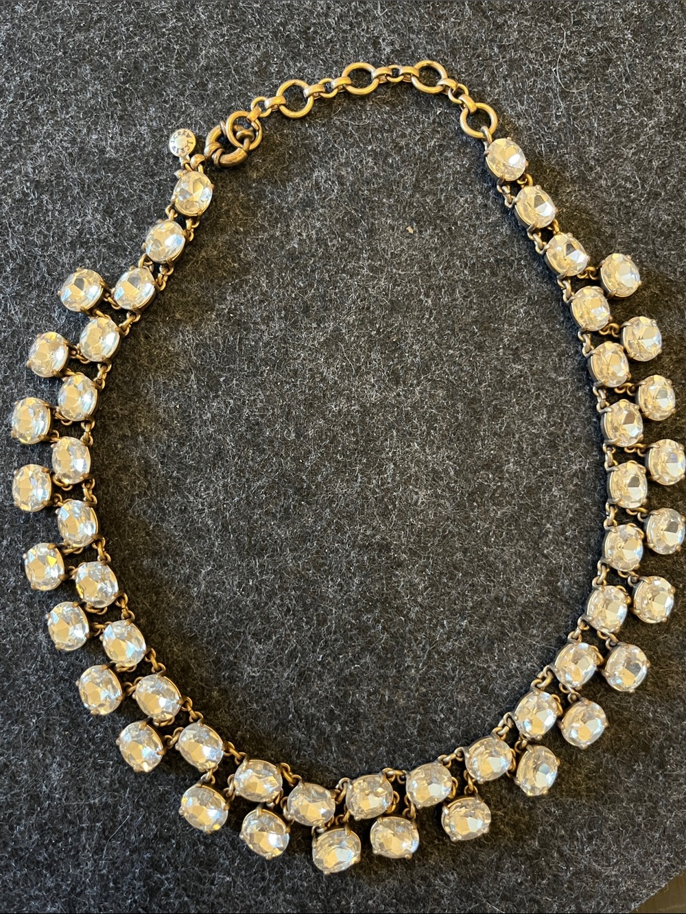 J CREW RHINESTONE THICK CHAIN NECKLACE